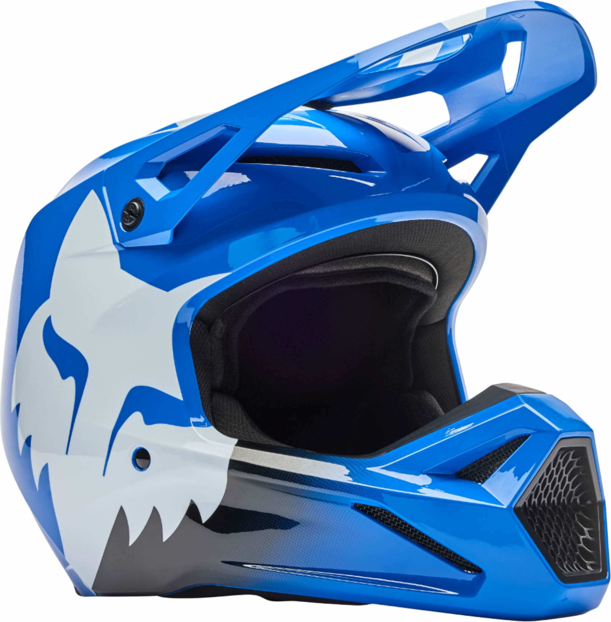 FOX V1 Shield Motocross Helm blau M (57/58) Abbildung 1