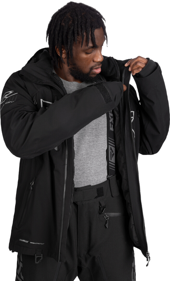 FXR Helium Pro 3-in-1 2025 Snowmobile Jacket black/grey S Figure 5