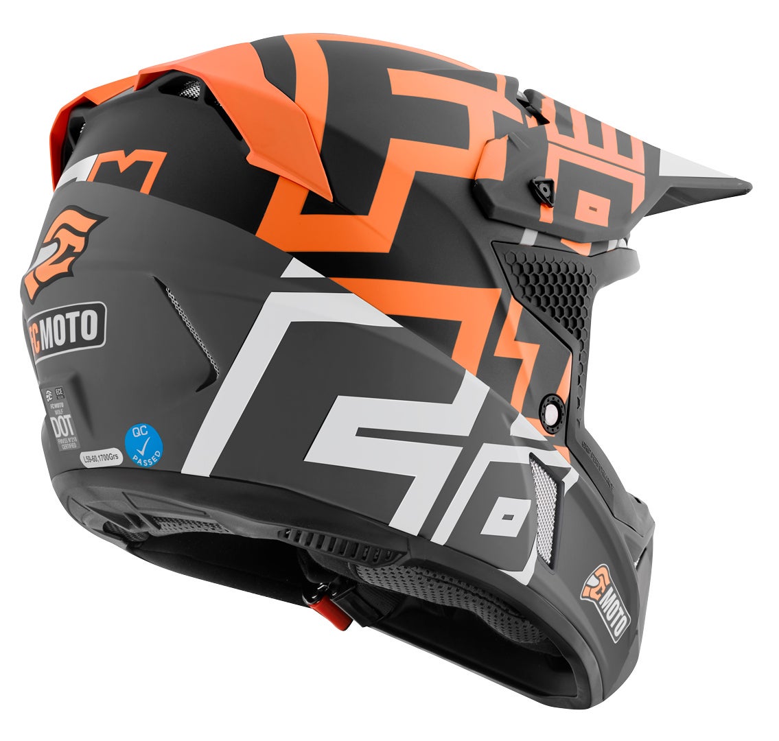 FC-Moto Merkur Flex Casco Motocross nero/bianco/rosso S Figura 2