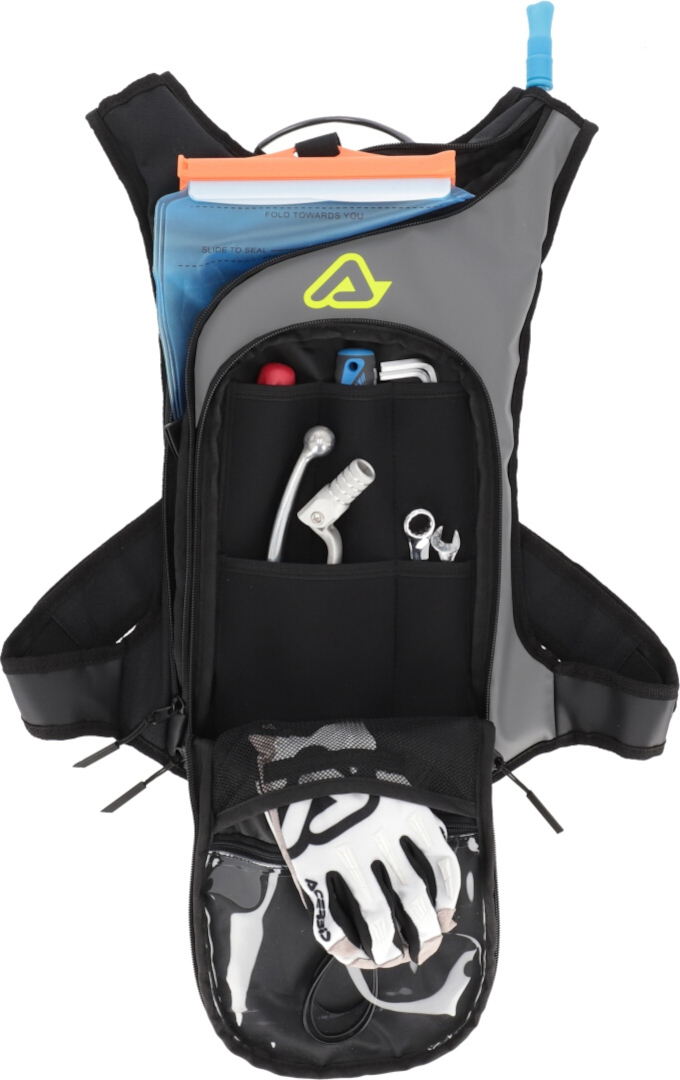 Acerbis Sather Logo 9L Rucsacul de hidratare Negru/gri Figura 4