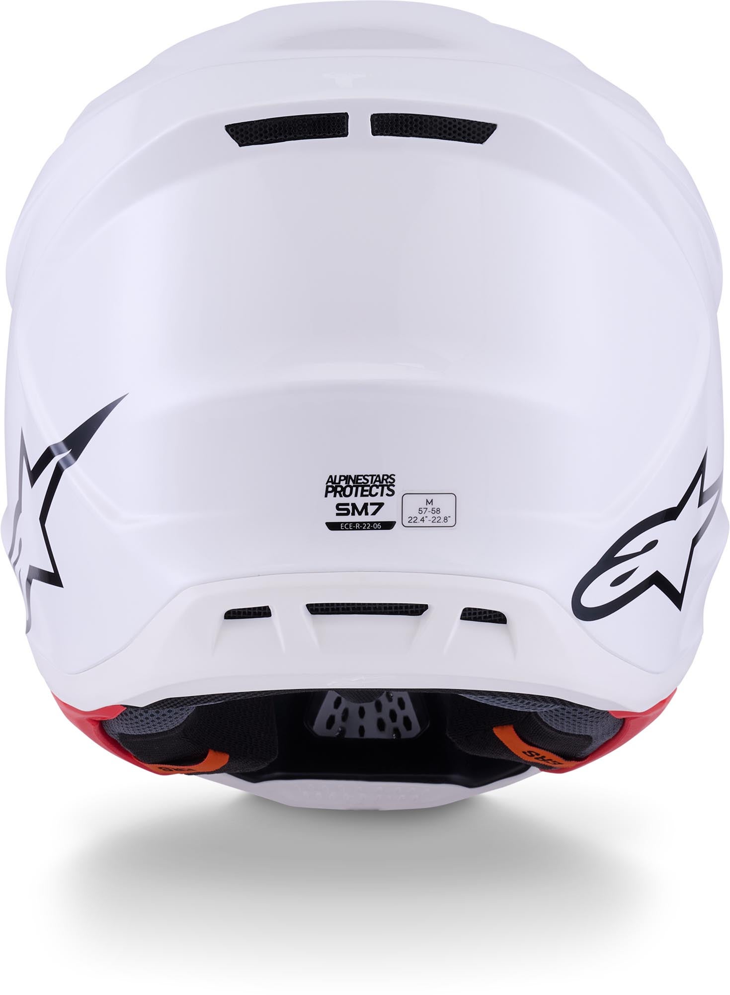 Alpinestars S-M7 Motocross Helmet white M (57/58) Figure 4