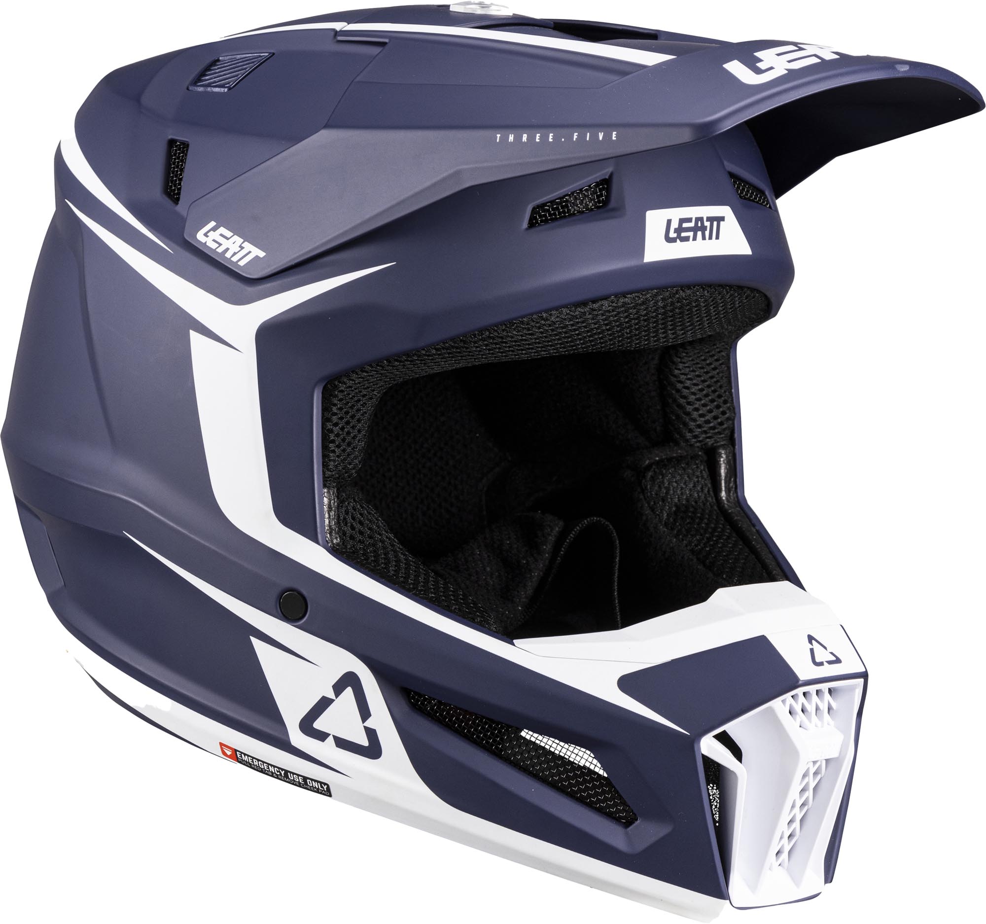 Leatt 3.5 Junior Cască de motocross cu ochelari de protecție Albastru/Alb/Roșu L (53/54) Figura 2