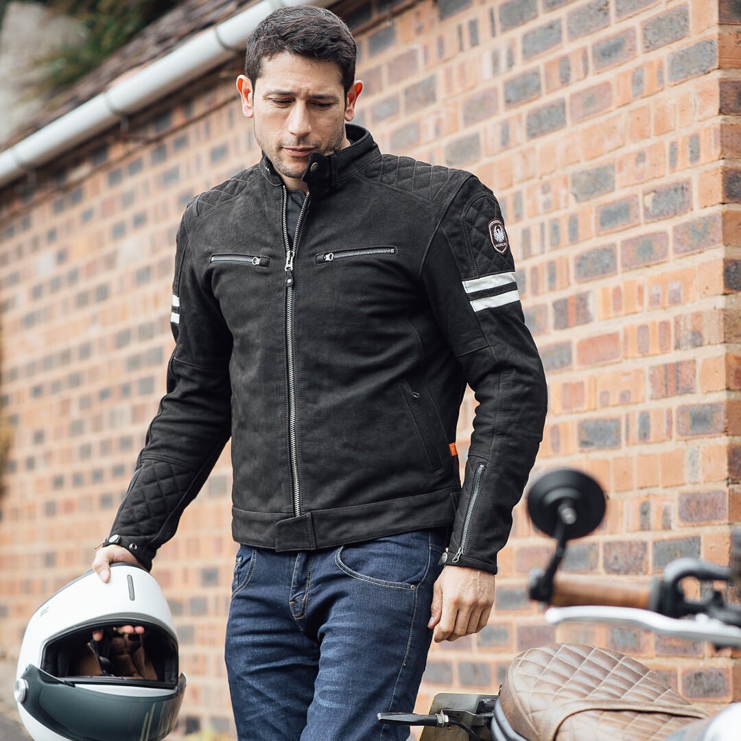 Merlin Hixon II D3O Motorrad Lederjacke braun 4XL Abbildung 6