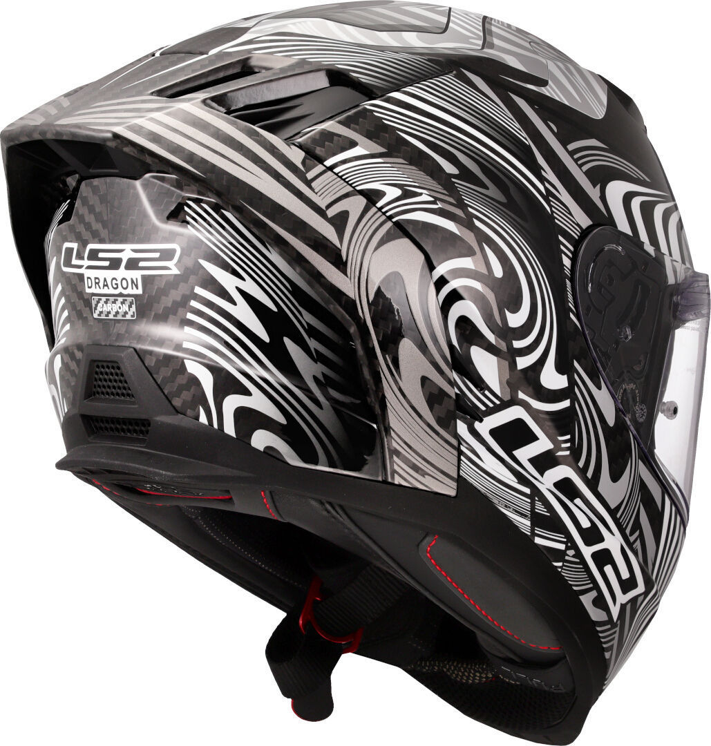 LS2 FF807 Dragon Enthum Carbon Casco Carbonio/Bianco L (59/60) Figura 5
