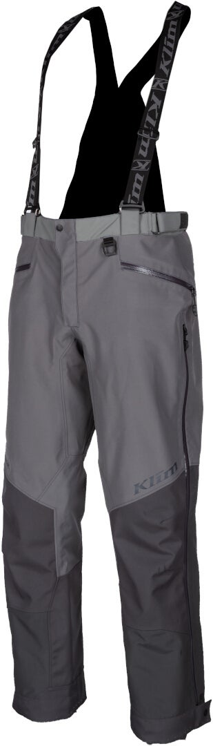 Klim Powerxross 2022 Snowmobile Bib Pants light grey/dark grey Short M Figure 1