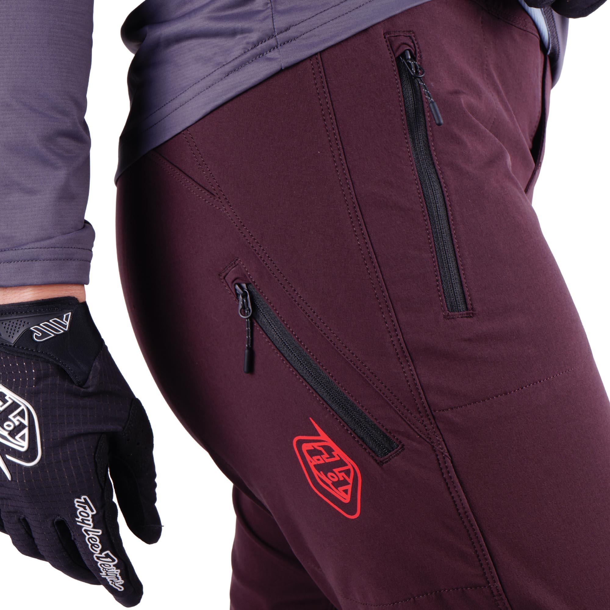 Side view of Troy Lee Designs Lilium Pro Mono Ladies Bicycle Pants