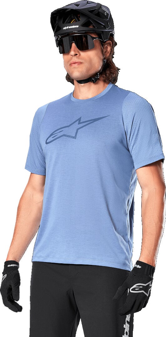 Alpinestars A-Dura Dri Astar Short Sleeve Bicycle Jersey light blue XXL Figure 2