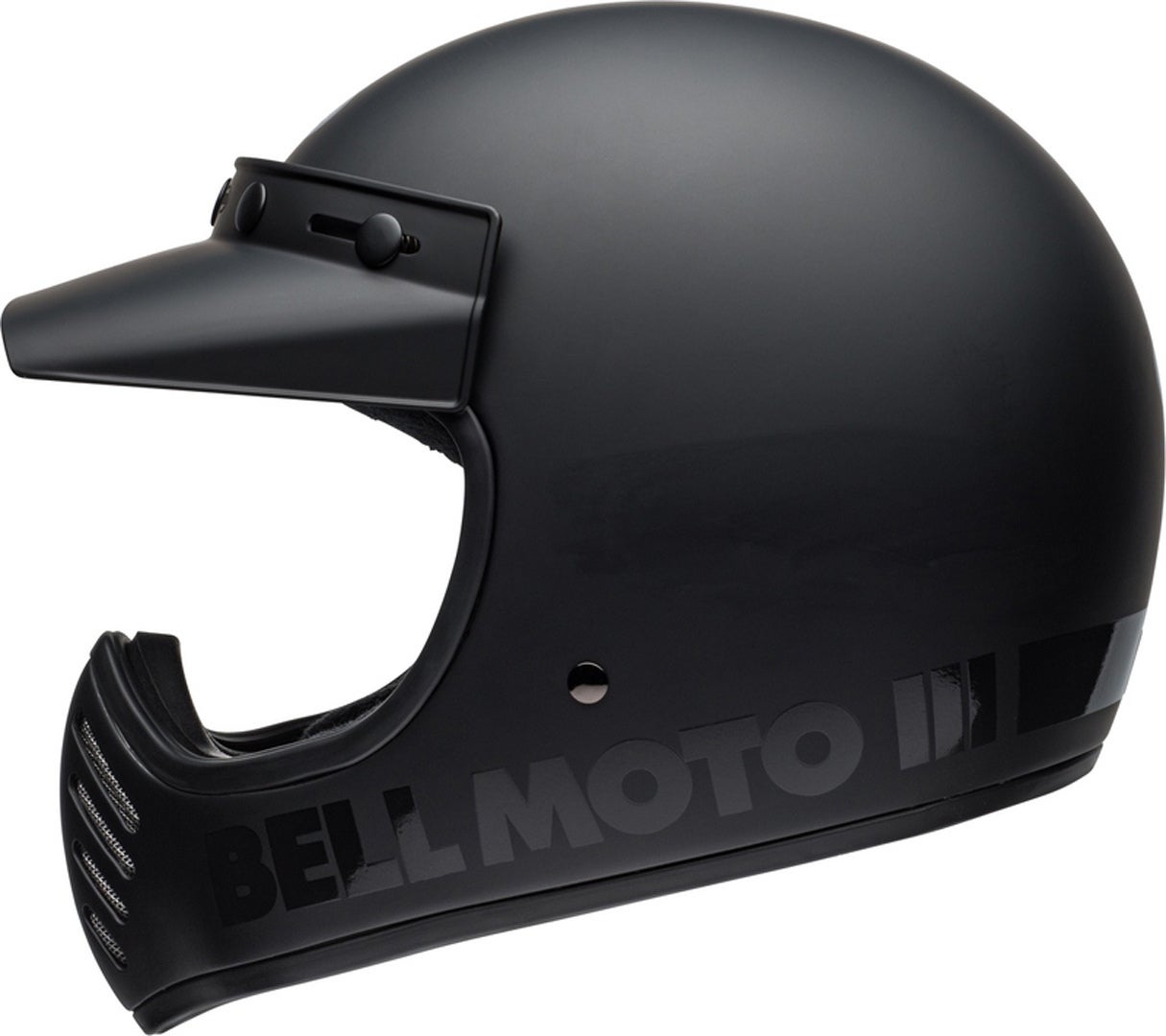 Bell Moto-3 Classic Casco Motocross nero opaco XXL (63/64) Figura 6