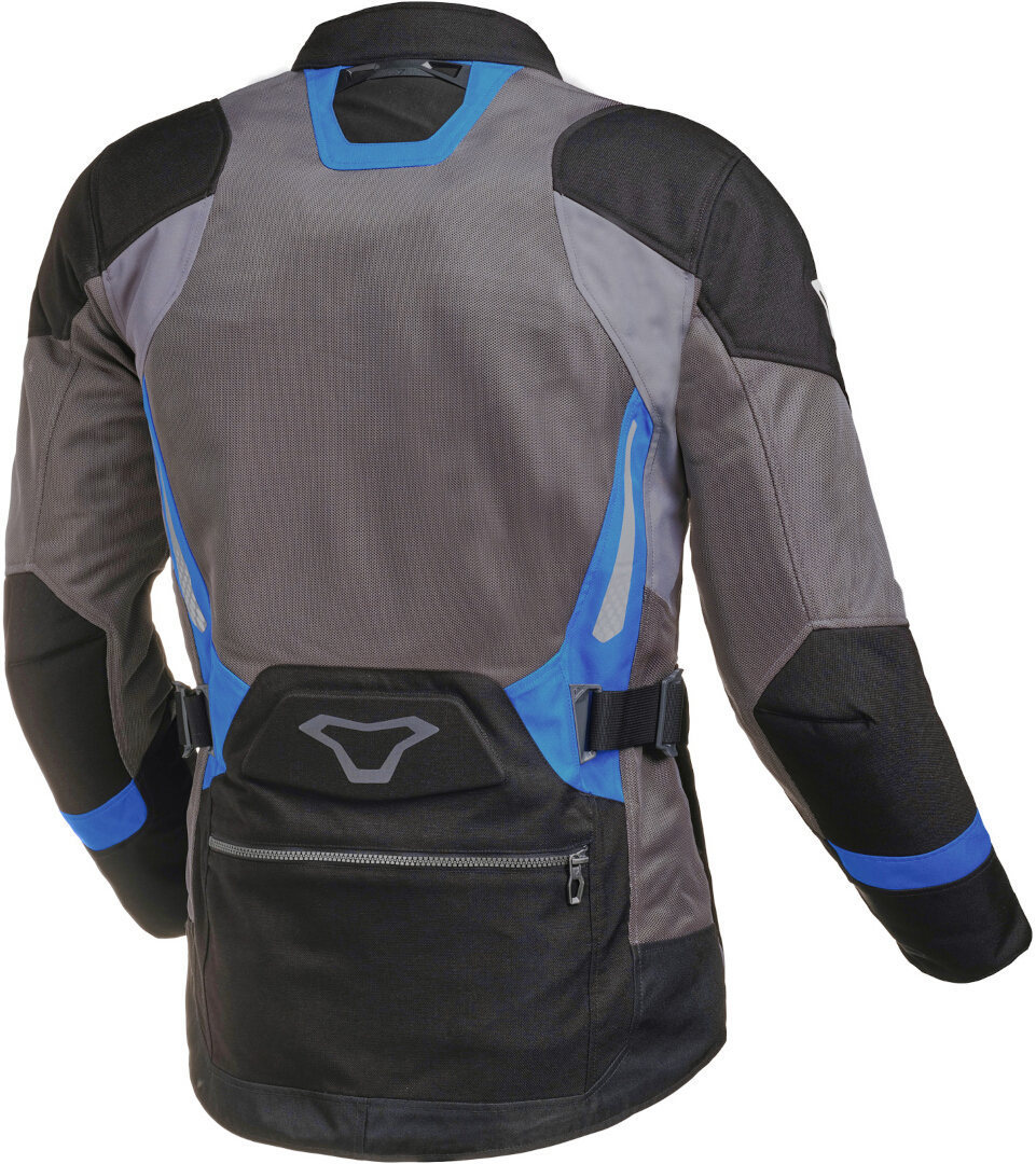 Macna Aerocon Jaqueta têxtil da motocicleta Cinza/Preto/Azul XL Figura 2