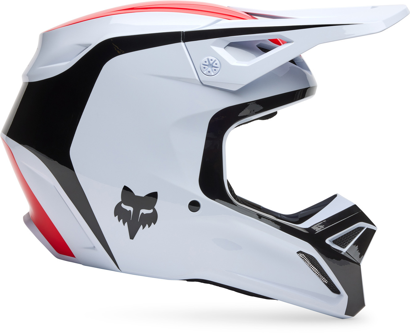 FOX V1 Flow MIPS Motocross Helm weiß/rot S (55/56) Abbildung 6