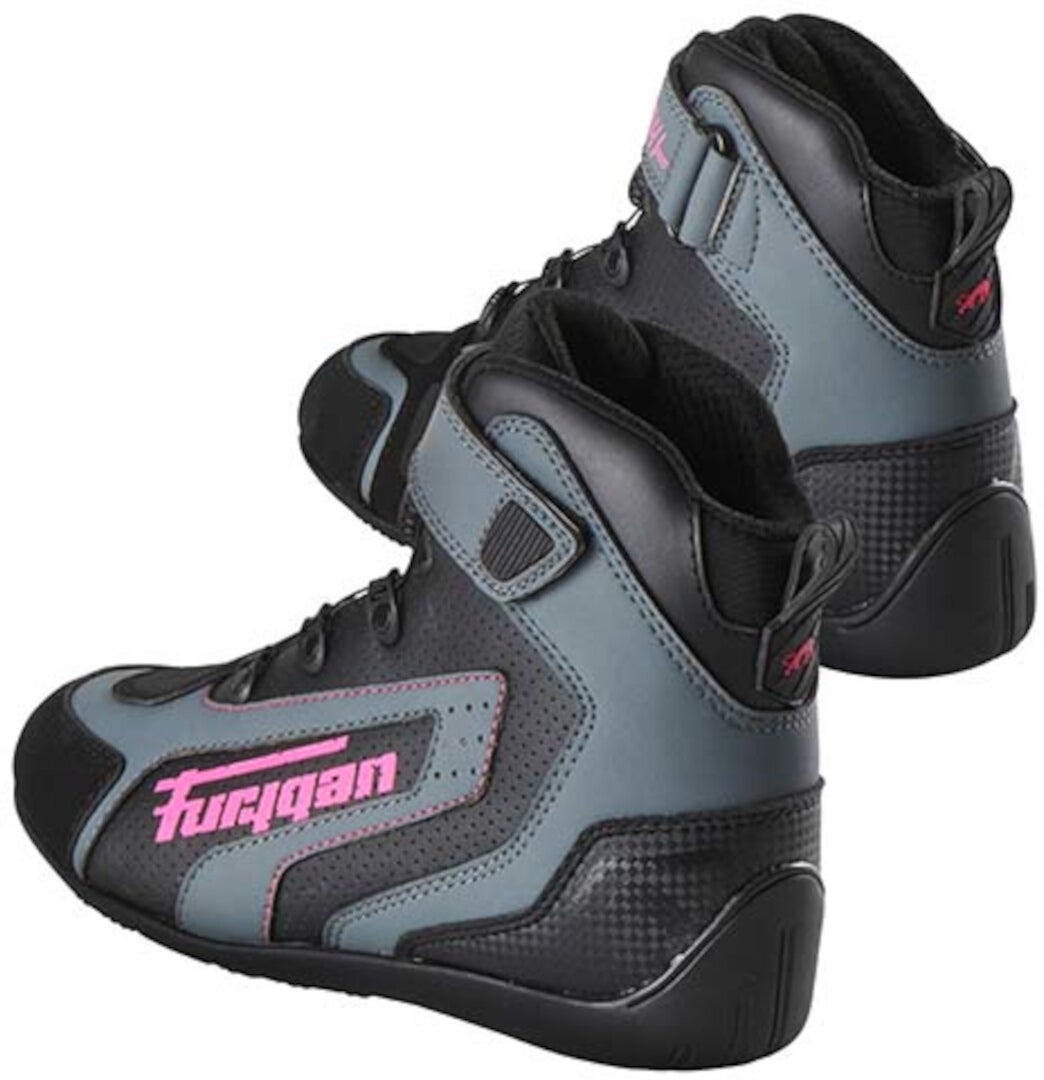 Furygan V4 Easy D3O Vented Dame motorcykel sko sort/grå/pink 40 Figur 4