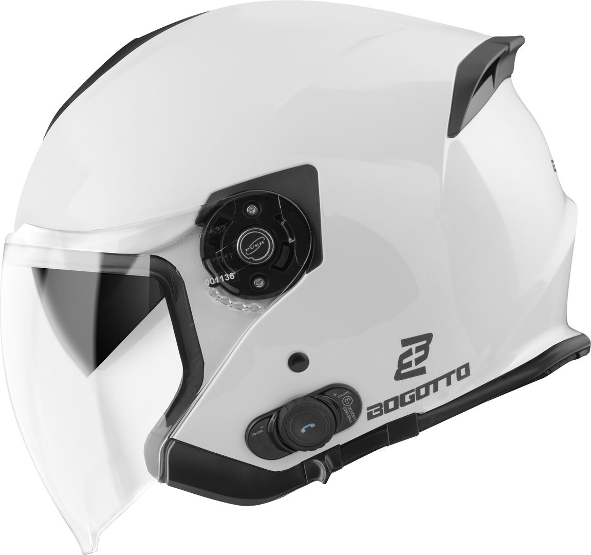 Bogotto H586 BT Solid Bluetooth Casque jet Blanc L Figure 3
