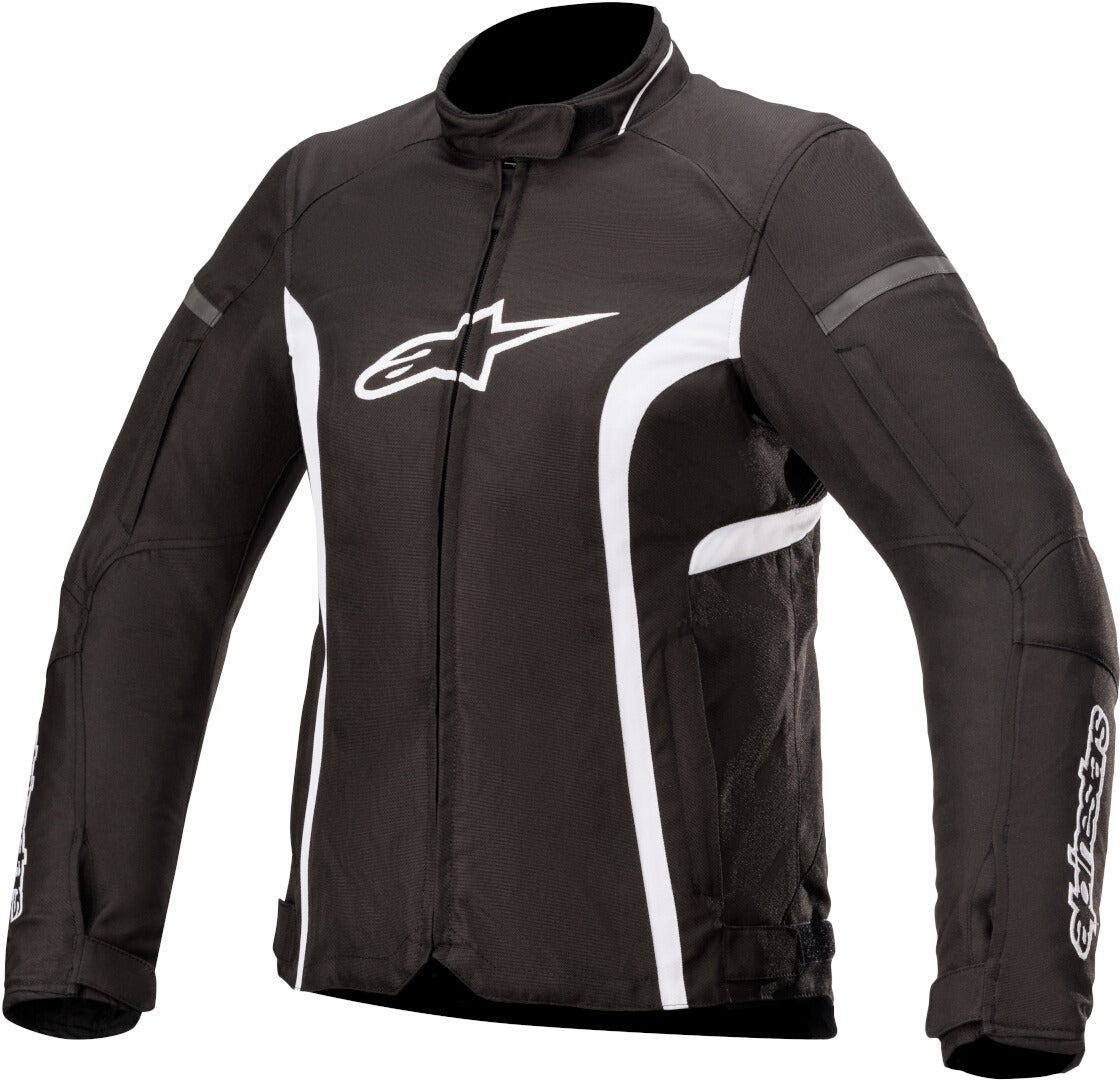 Alpinestars Stella T-Kira V2 Veste textile de moto imperméable à l’eau de dames Noir/Blanc XXL Figure 1