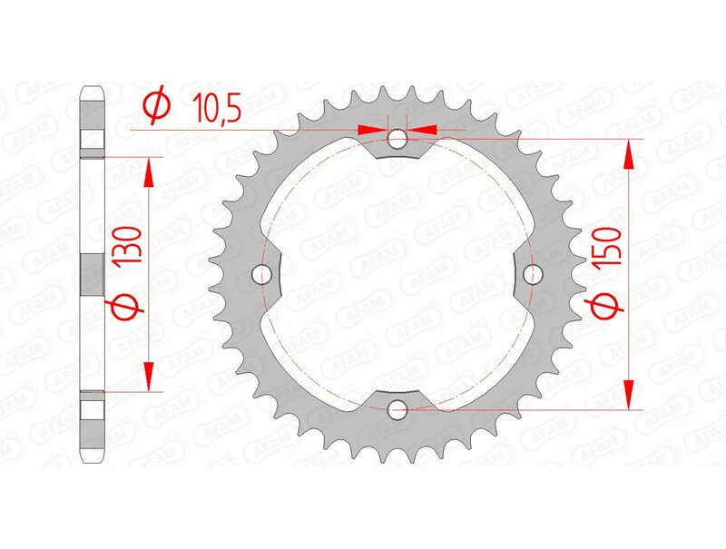 AFAM Standard stålkrona 92328 - 520 Figur 2