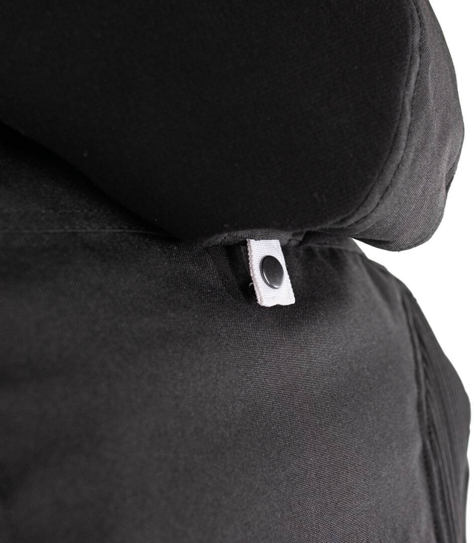 Rusty Stitches Dylan Chaqueta textil impermeable para motocicleta Negro/Blanco M Figura 7