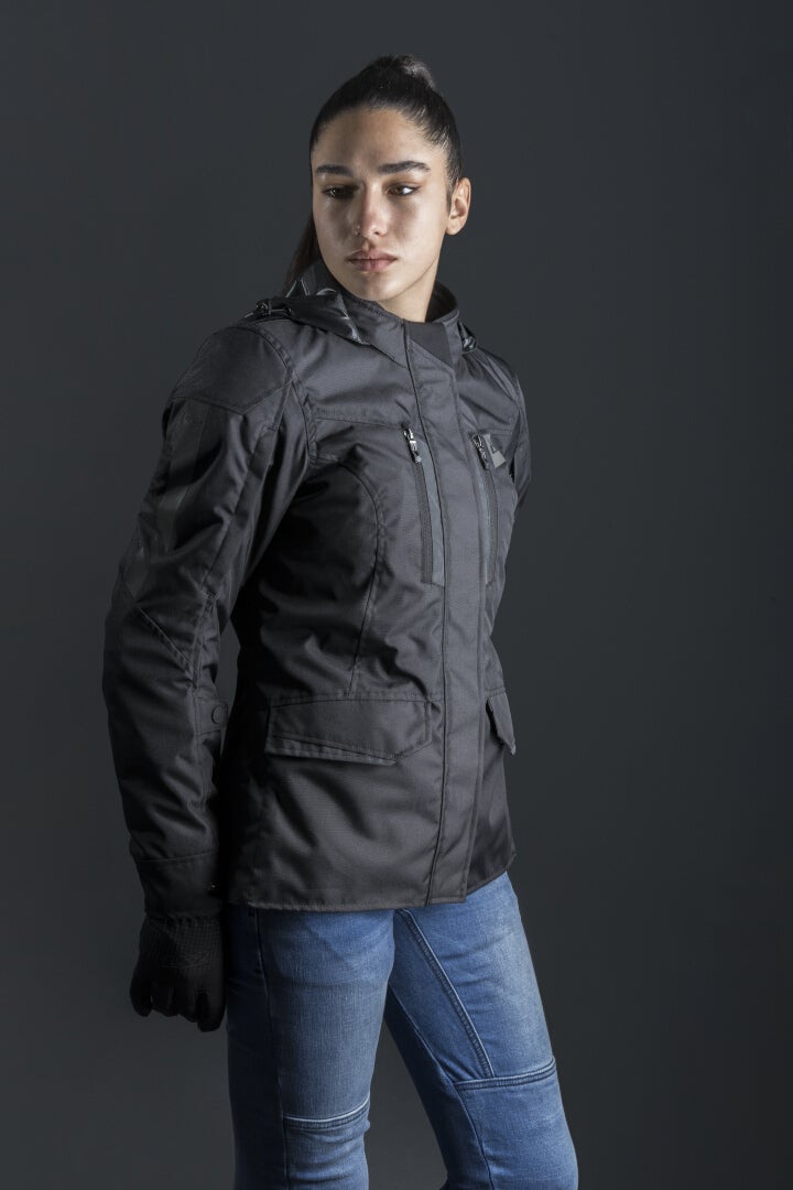 LS2 Metropolis Evo wasserdichte Damen Motorrad Textiljacke Sort 4XL Figur 7