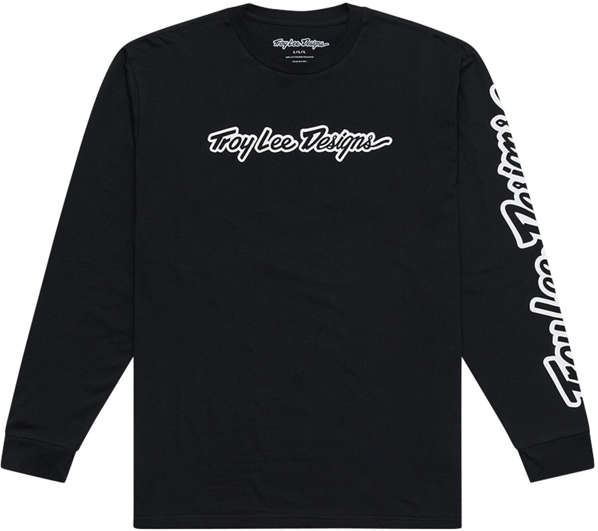 Troy Lee Designs Signature Longsleeve black/white M Figure 1