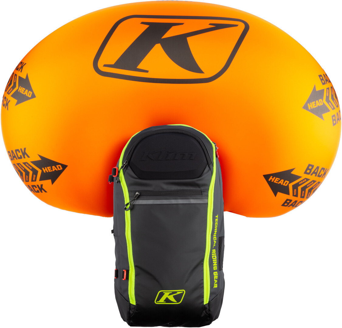 Klim Atlas 14 Avalanche Rucsacul cu airbag negru/galben Figura 8
