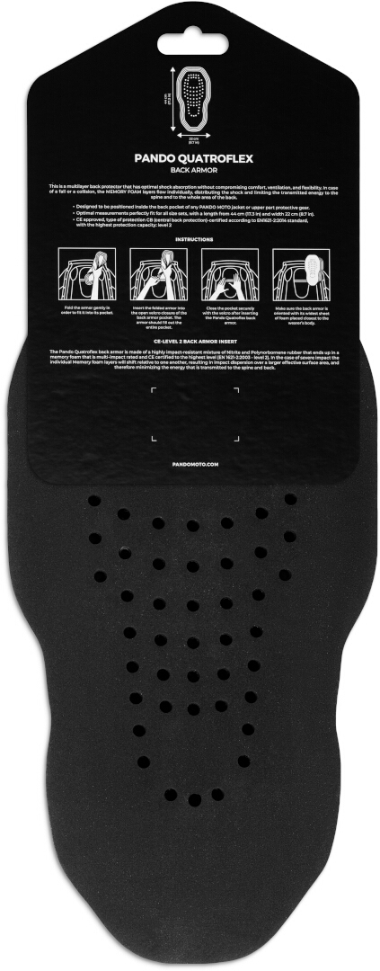 Pando Moto Quatroflex Back 01 Protector de spate Figura 2