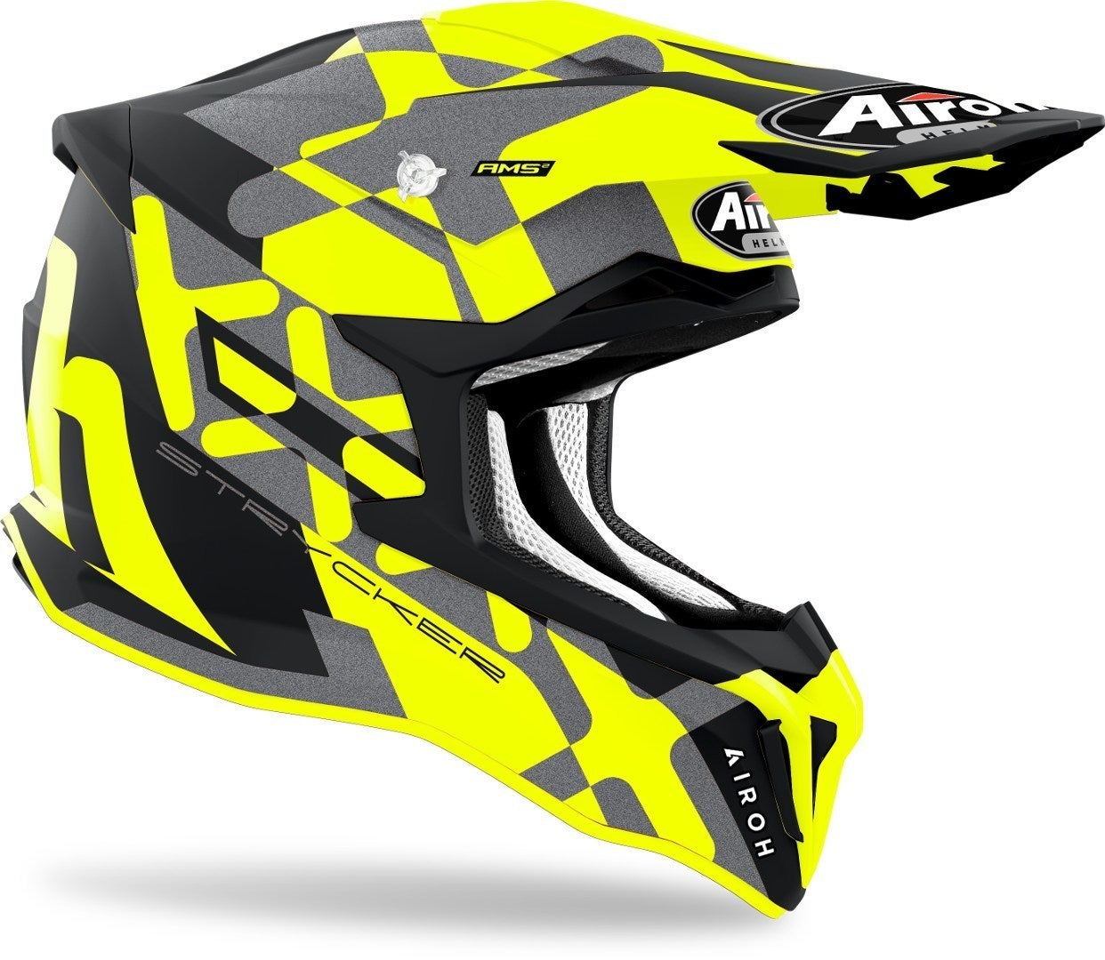 Airoh Strycker XXX Carbon Motocross Helmet yellow matt S (55/56) Figure 2