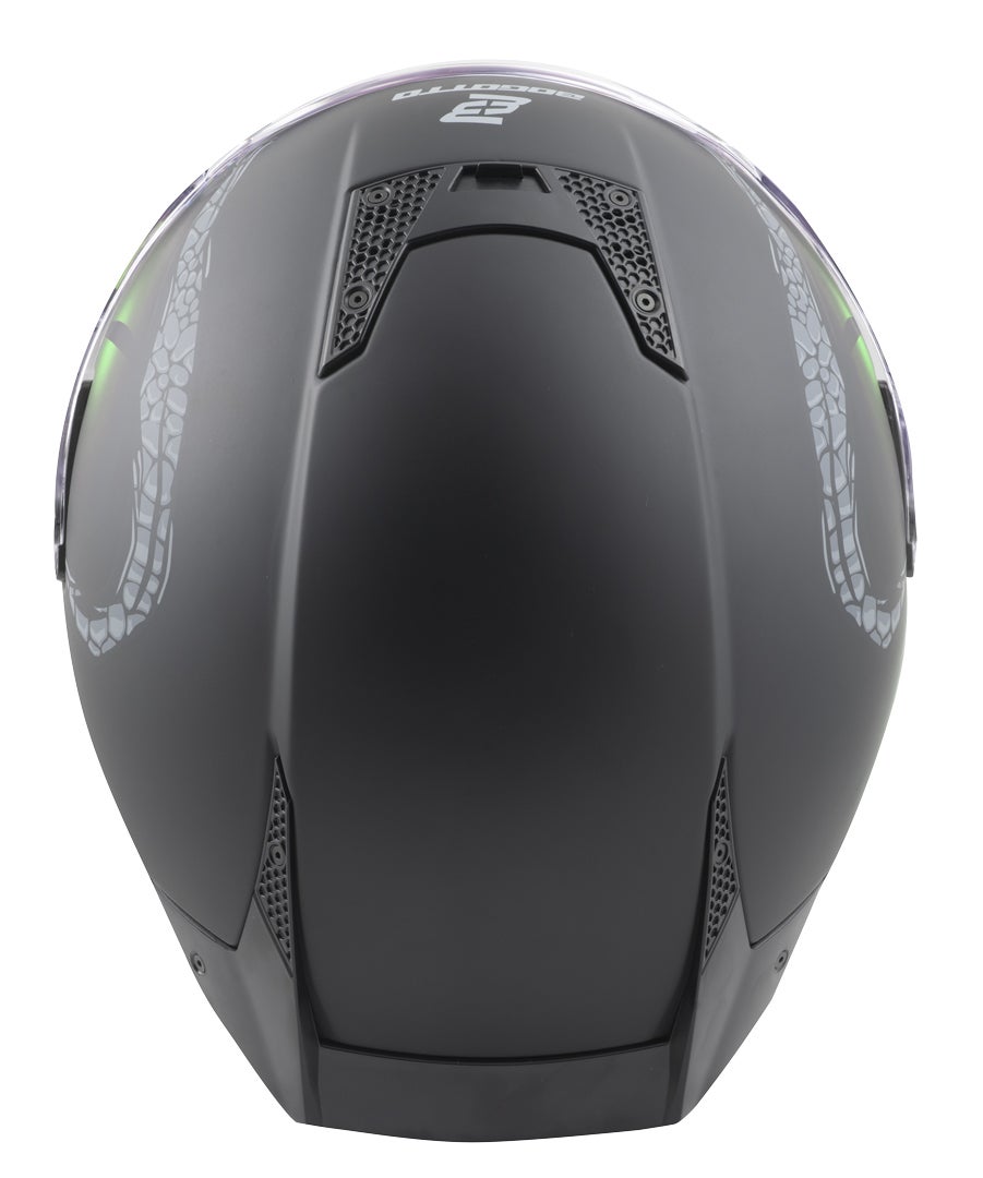 Bogotto Rapto Reptile Helm Zwart/Groene Matt M Figuur 7