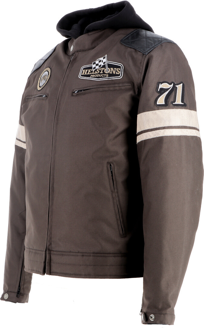 Helstons Revolte Motorrad Textiljacke braun L Abbildung 4