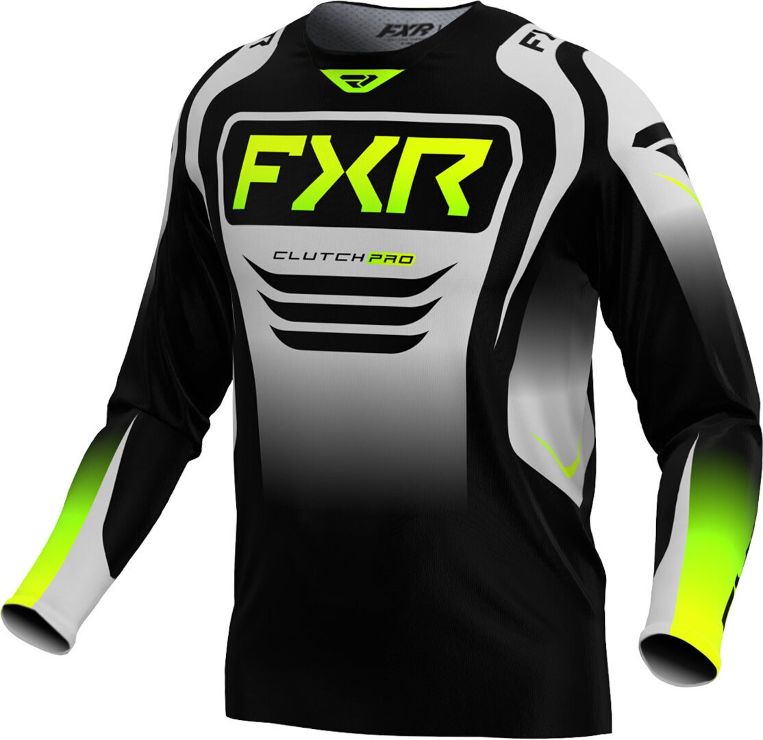 FXR Clutch Pro 2025 Motocross Jersey black/green 4XL Figure 1