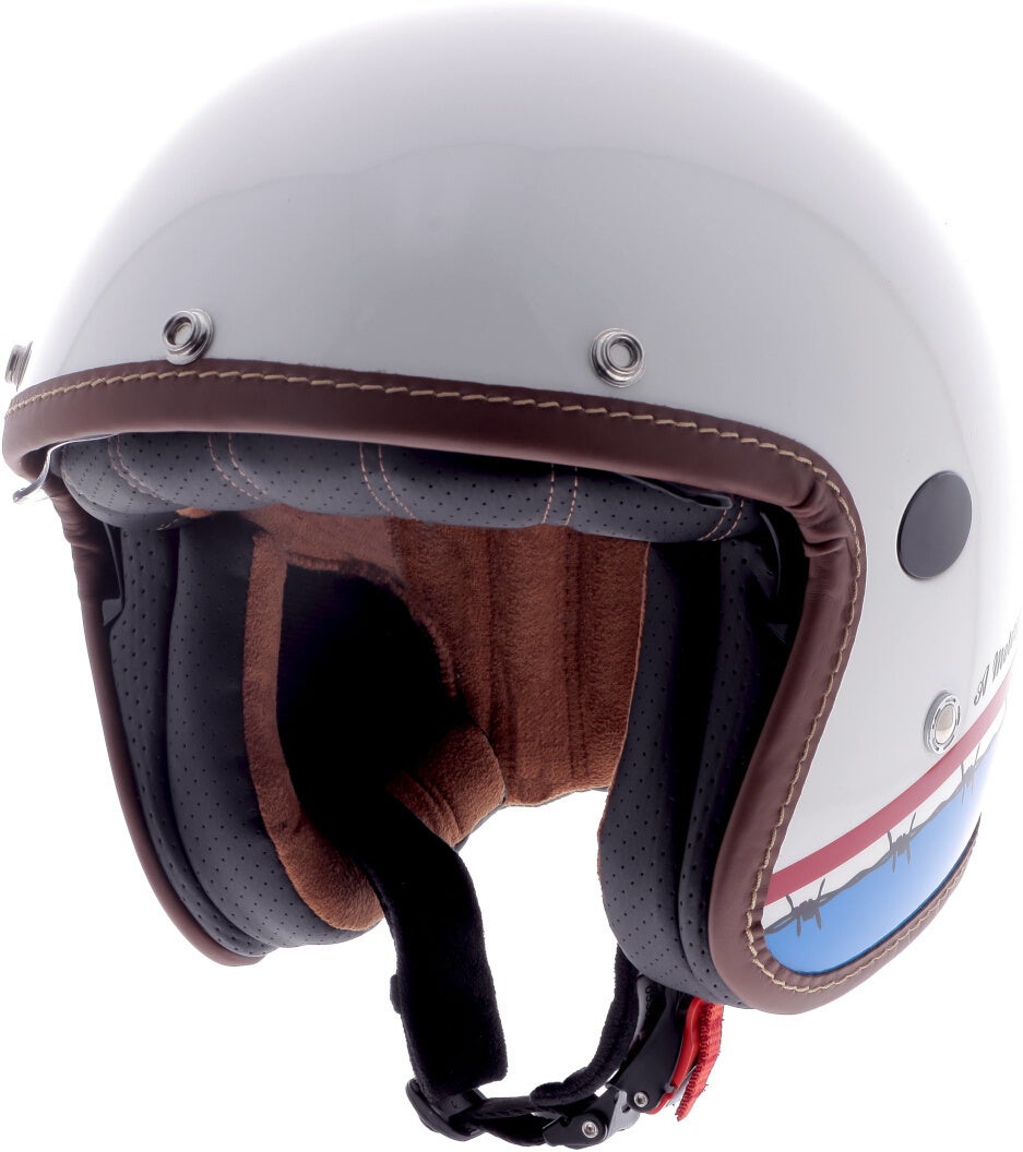 Helstons Evasion Carbon Casco Jet bianco/rosso/blu XXL (63) Figura 4