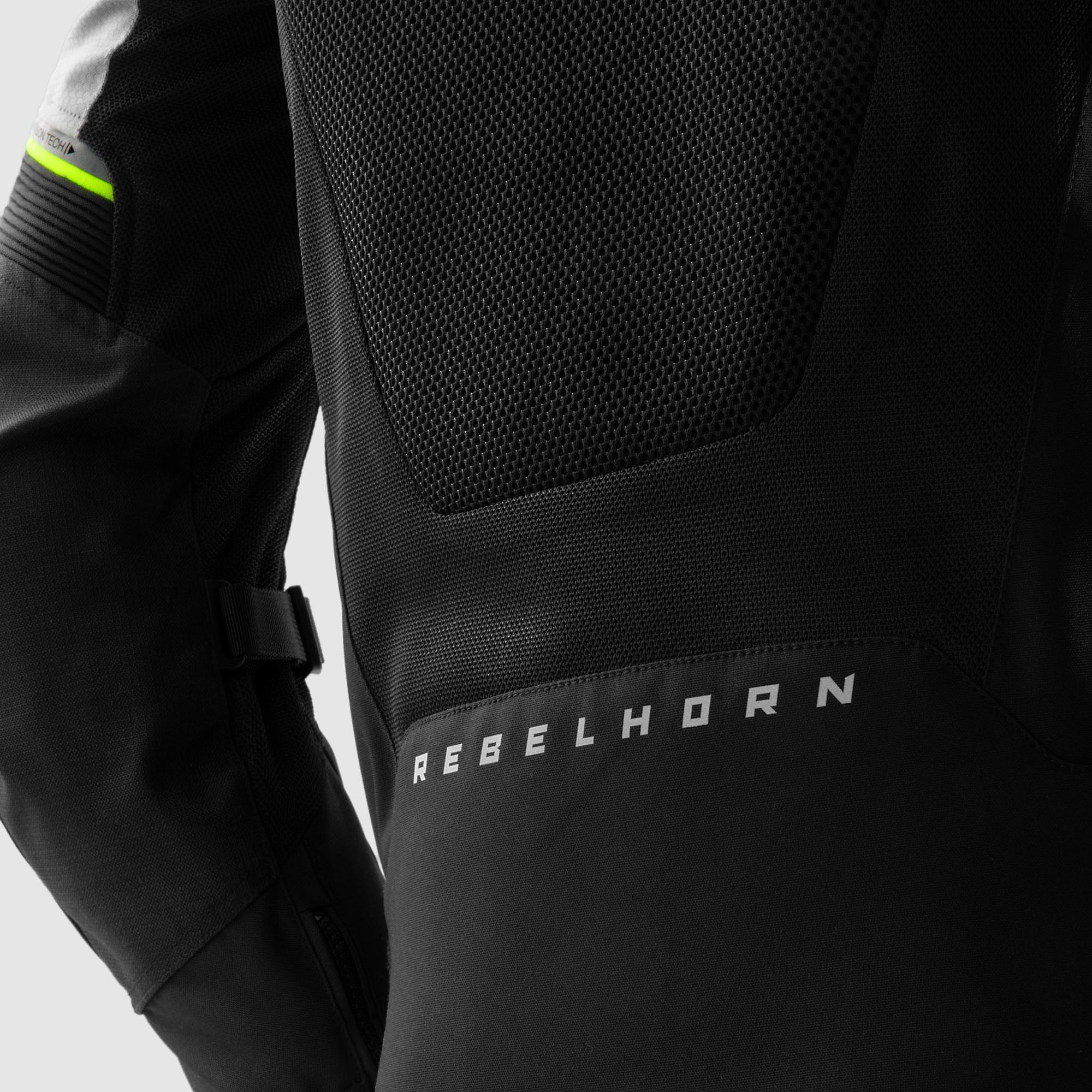 Rebelhorn Hiflow 5 waterproof Motorcycle Textile Jacket black/grey/yellow L Figure 7