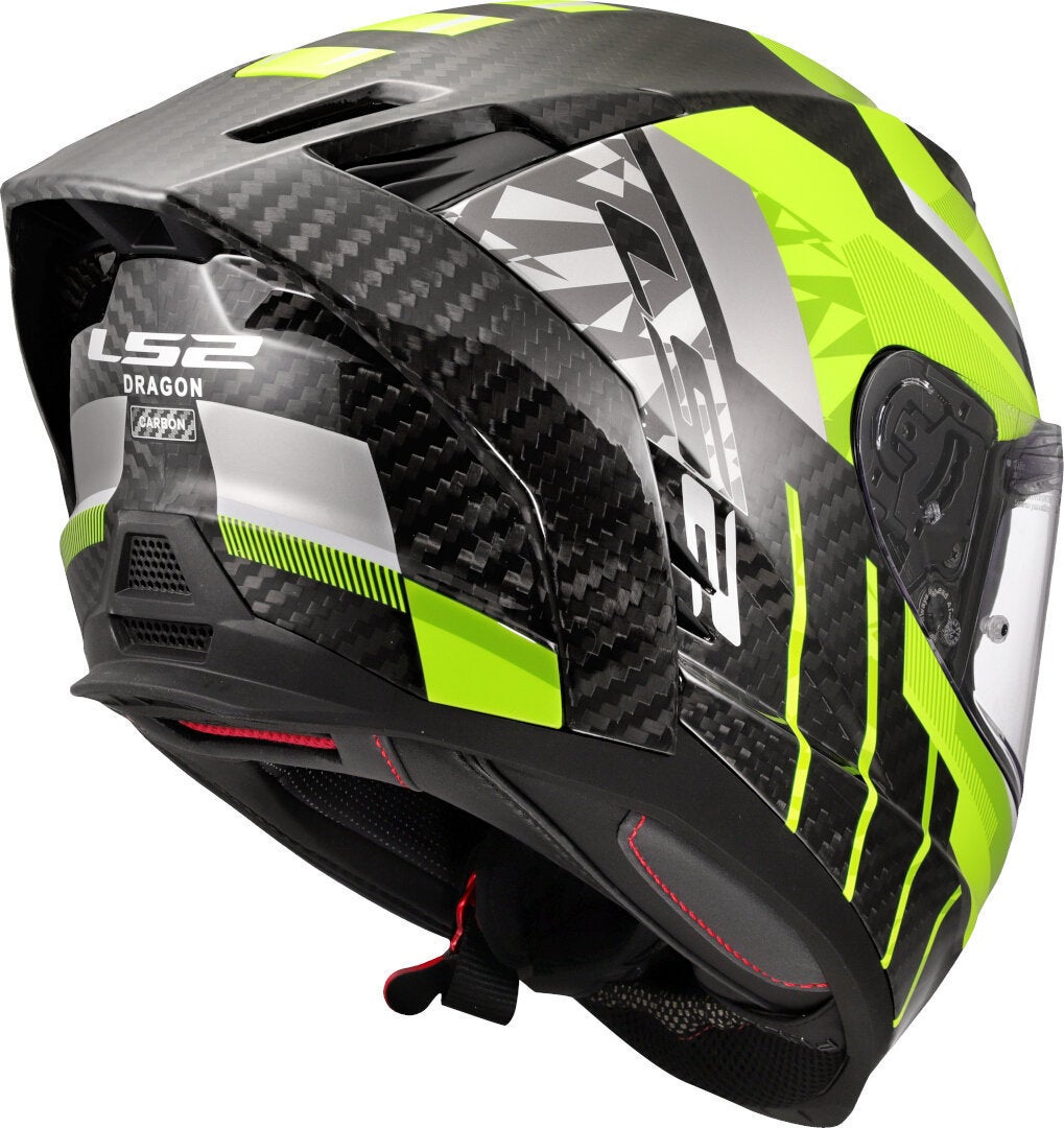 Side view of LS2 FF807 Dragon Trax Carbon Helmet