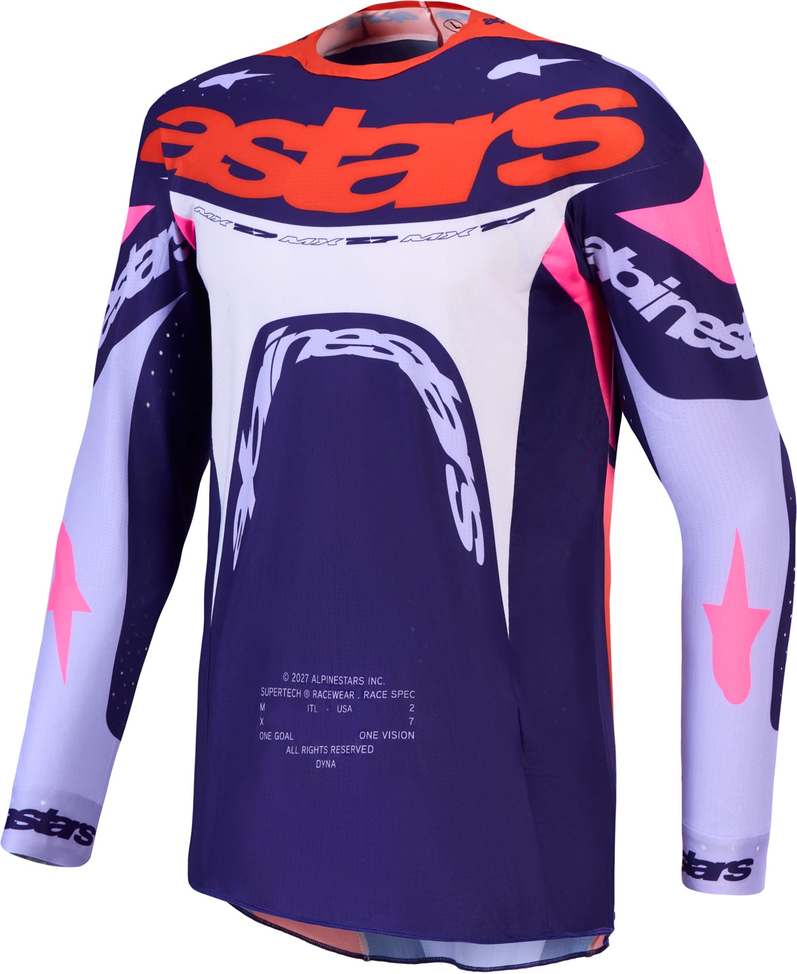 Alpinestars Supertech Dyna Motocross dres ljubičasta/ružičasta S Slika 1