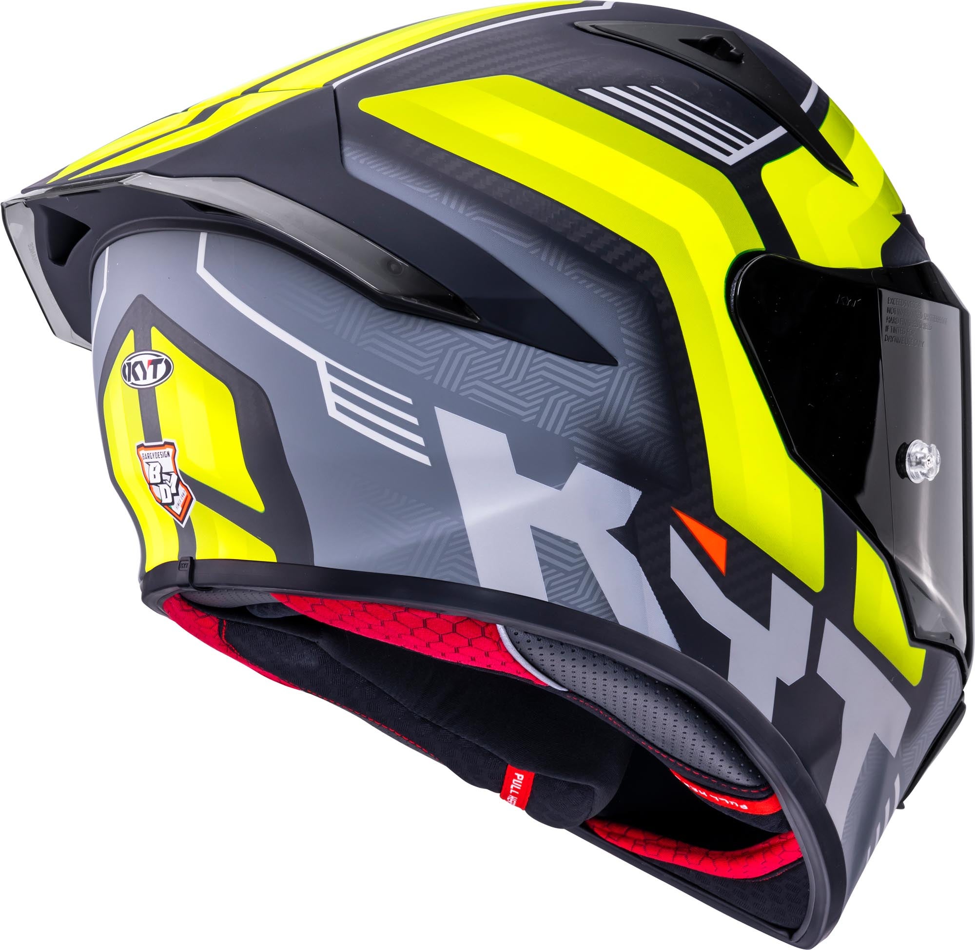 KYT R1R Carbon Accelerator 헬멧 탄소/노란색 XXL (63) 그림 5