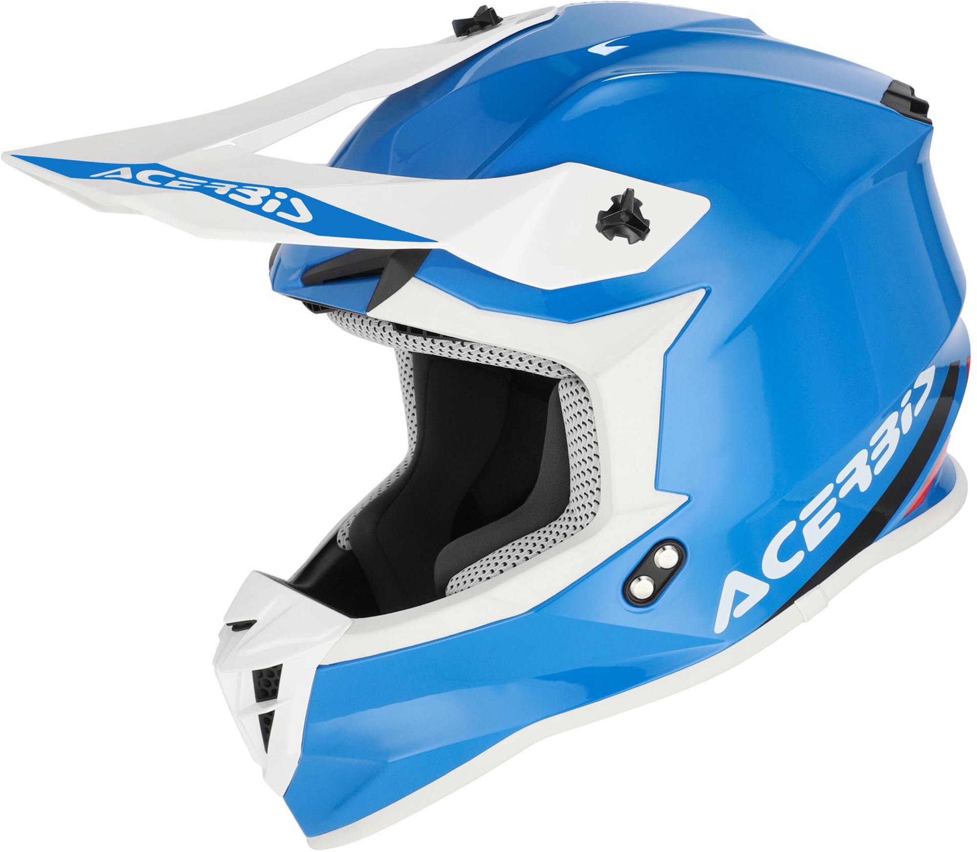 Acerbis Linear Solid Casco de motocross azul/blanco XXL (63/64) Figura 1