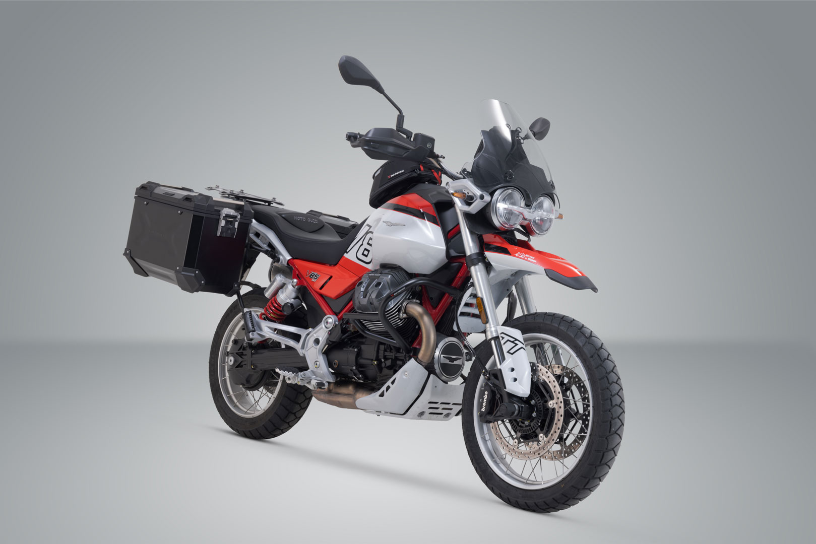 Sistem de carcasă din aluminiu SW-Motech TRAX ADV - Negru. 37/45 l. Moto Guzzi V85 TT / Strada (24-). Figura 2