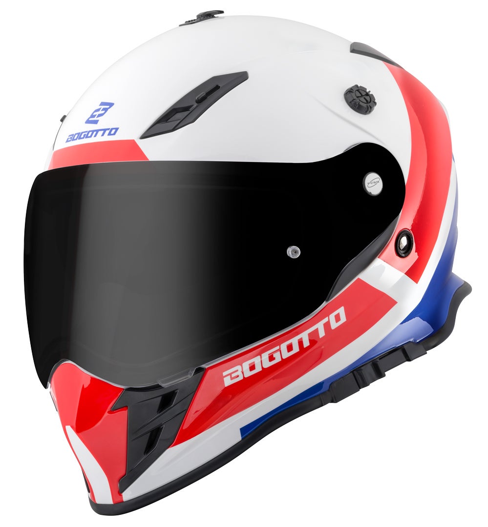 Bogotto V331 Pro Tour Casco Enduro rosso/blu L Figura 3