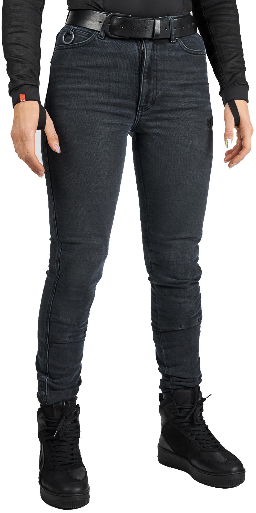 Pando Moto Kaya Slim Graphite Damen Motorrad Jeans 26/32 Abbildung 13