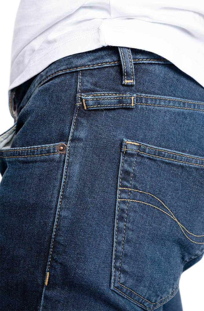 John Doe Pioneer Mono Vaqueros de moto Blue Stone Wash 32 L32 Figura 9