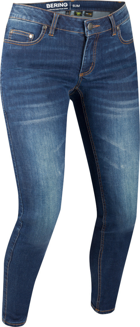 Bering Trust Slim Blugi pentru motociclete pentru doamne Blue Stone Wash 38 Figura 1