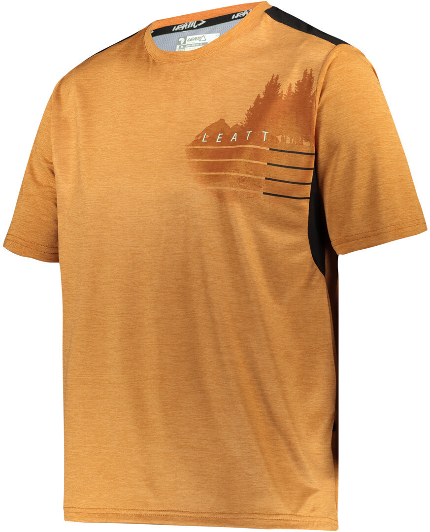 Leatt MTB Trail 1.0 Short Sleeve Tricoul de bicicletă portocaliu S Figura 2