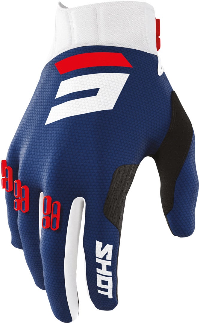 Shot Aerolite Airflow Motocross Handsker blå 11 Figur 1