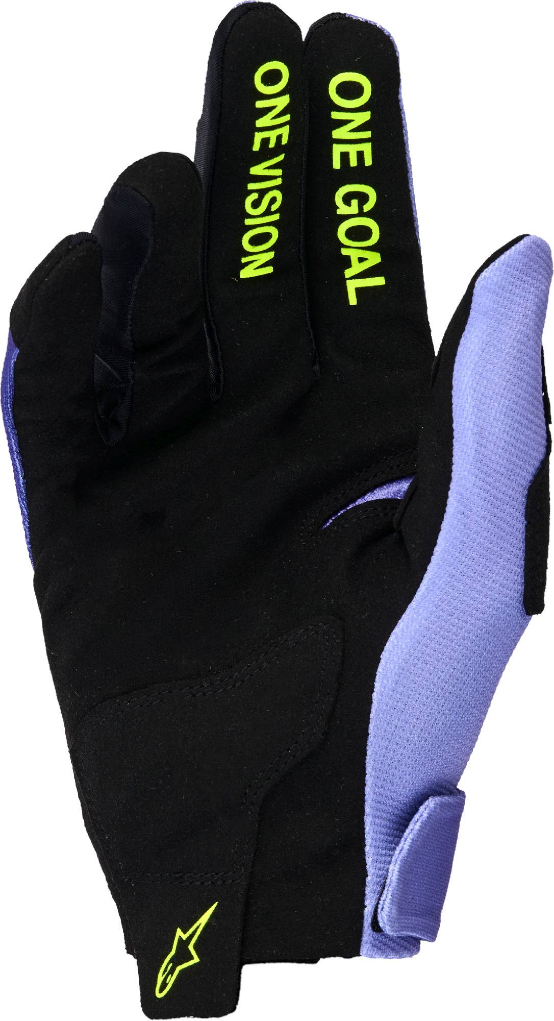 Alpinestars Radar Mănuși de motocross mov/galben neon L Figura 2