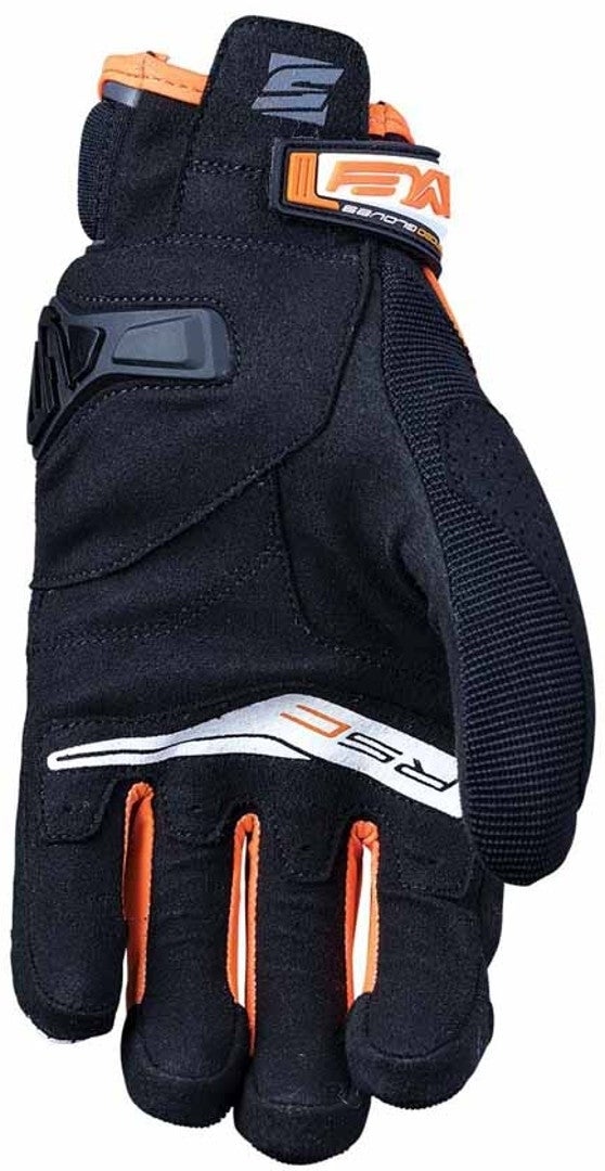 Five RS-C Guanti da moto nero/bianco/arancione XL Figura 2