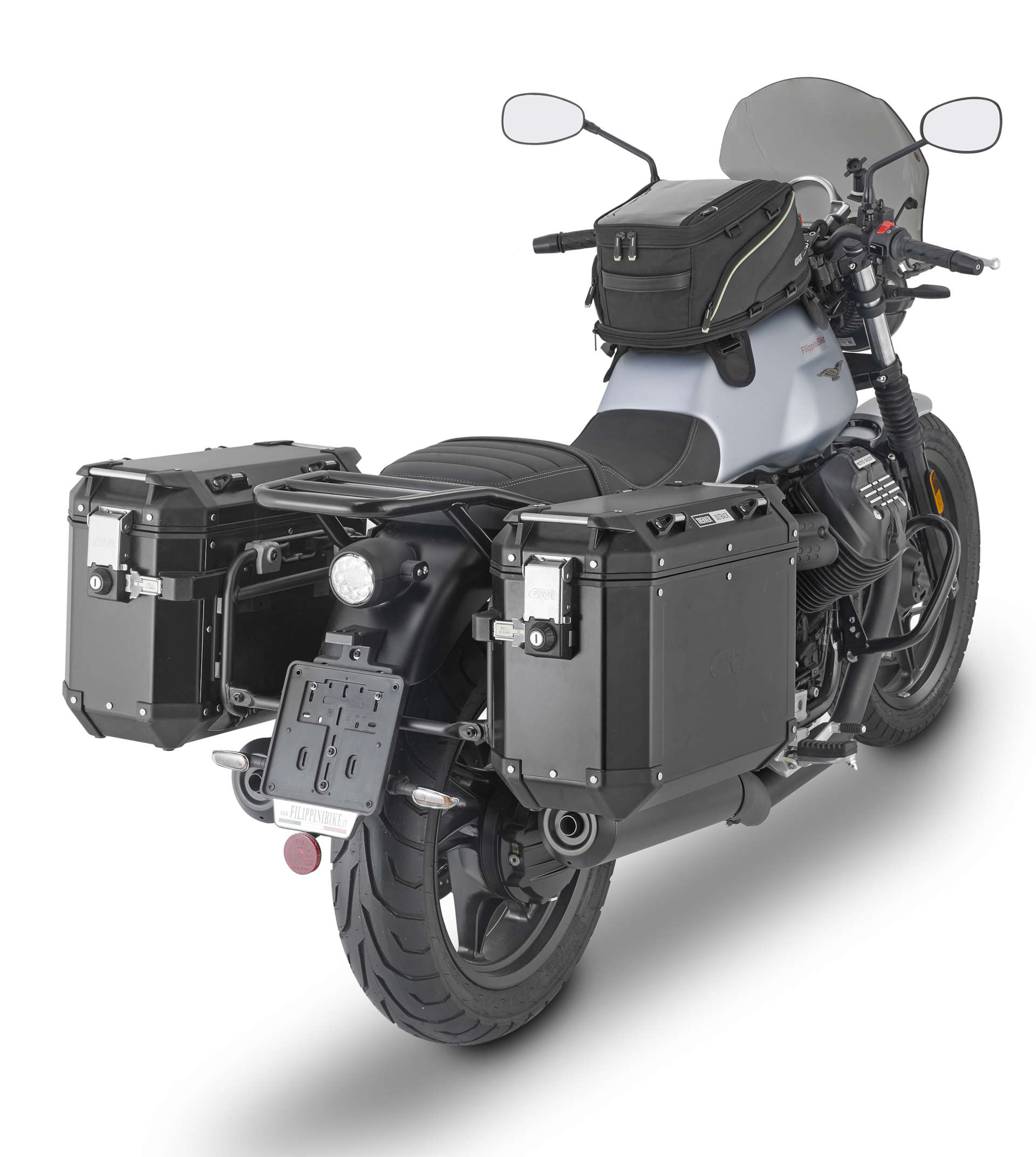 GIVI Seitenkoffer-Träger PL ONE-FIT MONOKEY®CAM für Moto Guzzi V7 Stone (2021) Bärarsystem Figur 1