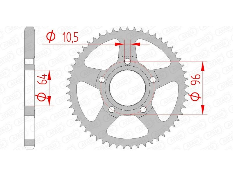 AFAM Corona standard in acciaio 10203 - 428 Figura 1