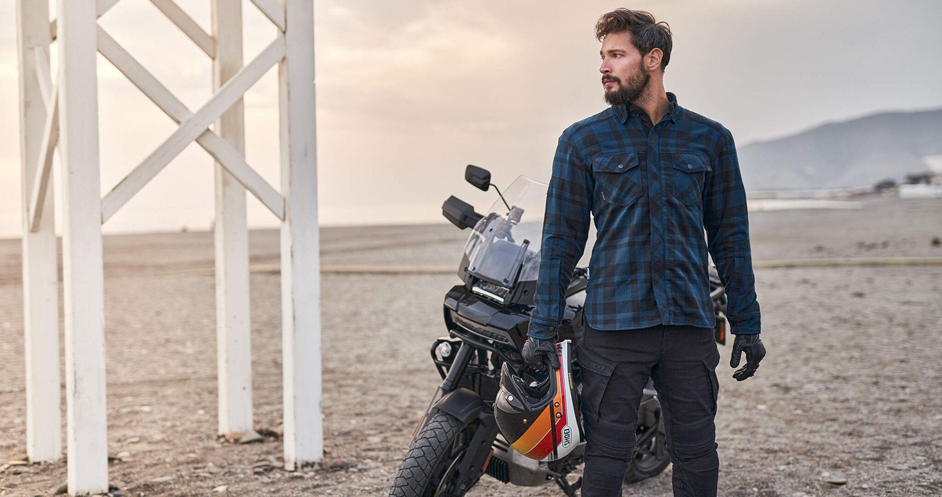 SHIMA Renegade 2.0 Motorcycle Shirt blue L Figure 4