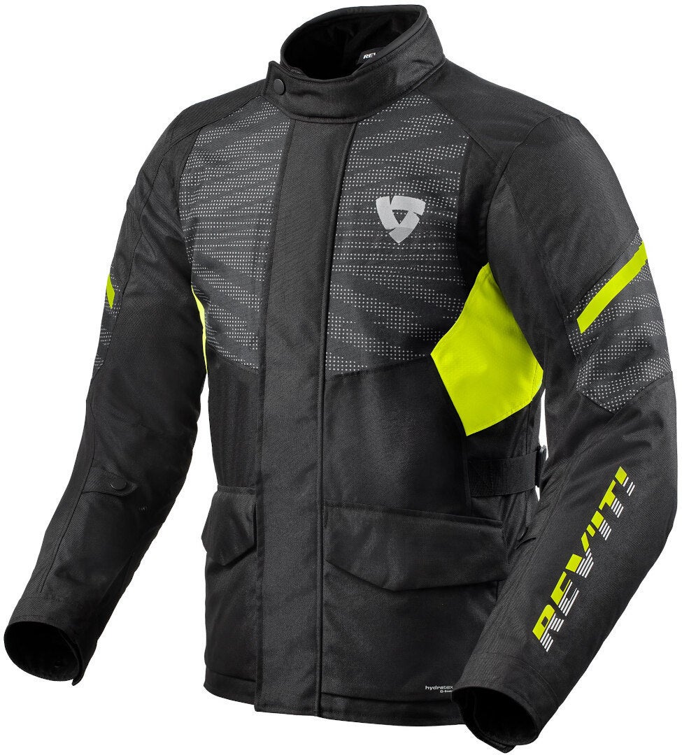 Revit Duke H2O Motorcycle Textile Jacket black/yellow L Figure 1