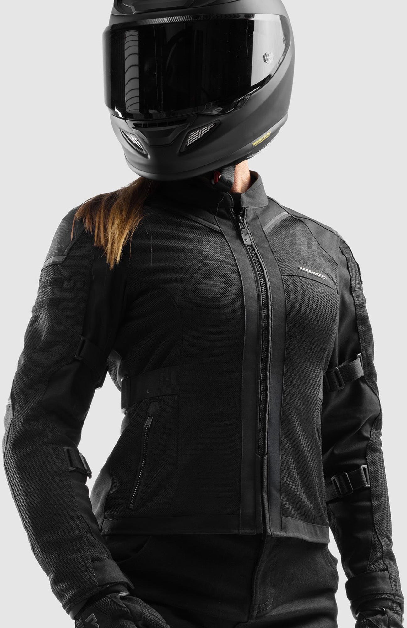 Side view of Rebelhorn Scandal 3 Ladies Motorcycle Textile Jacket