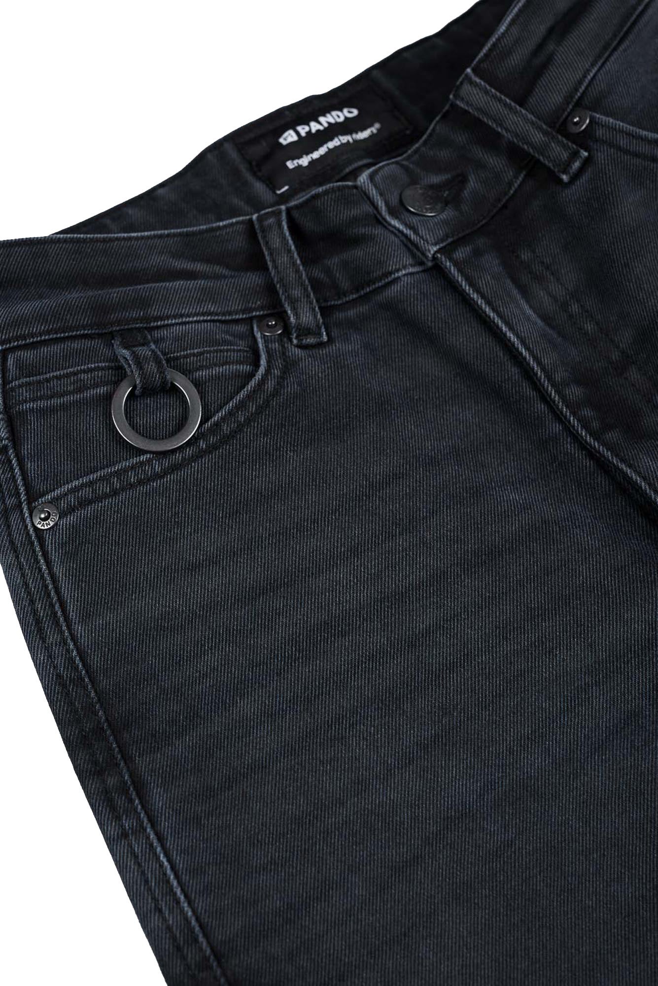 Pando Moto Kaya Slim Graphite Dames Motorjeans 28/30 Figuur 9