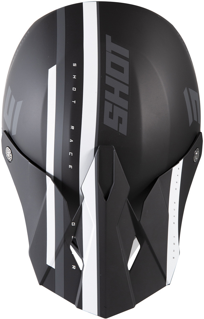Shot Furious Shining Cască de motocross Negru/gri S (55/56) Figura 2