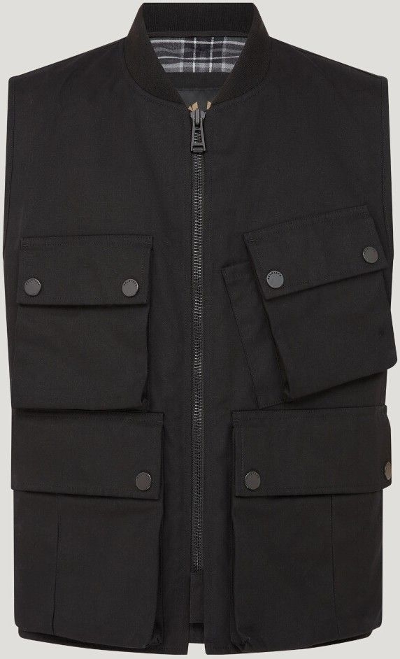 Belstaff Windermere Motorcykel vest Sort 4XL Figur 1